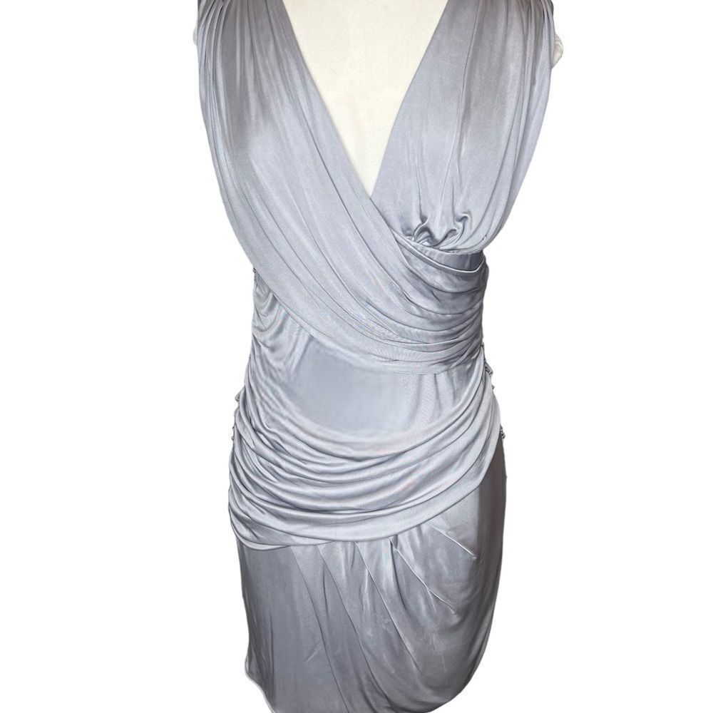 BLACK HALO Gray Sleeveless BodyCon Dress Size M